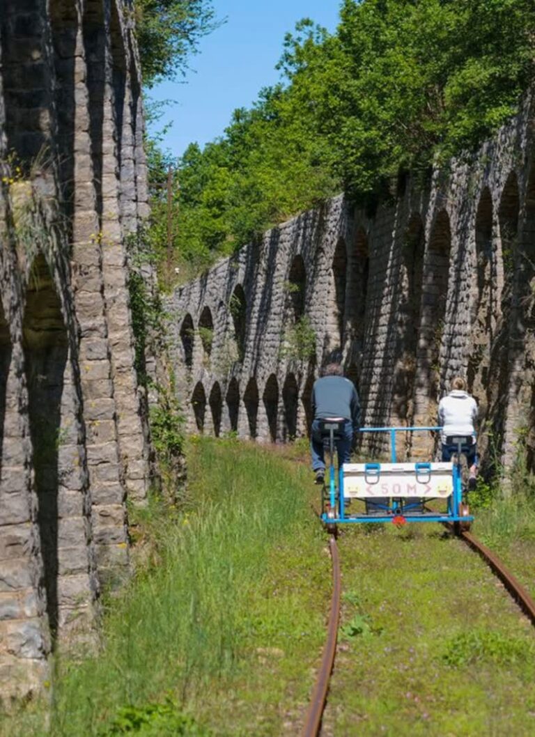 JVO Voyage, votre agence de voyages en groupe par excellence, organise des excursions dans l'Aveyron. Vélo-rail