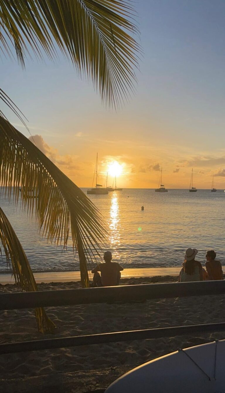 coucher de soleil anses d'arlet martinique